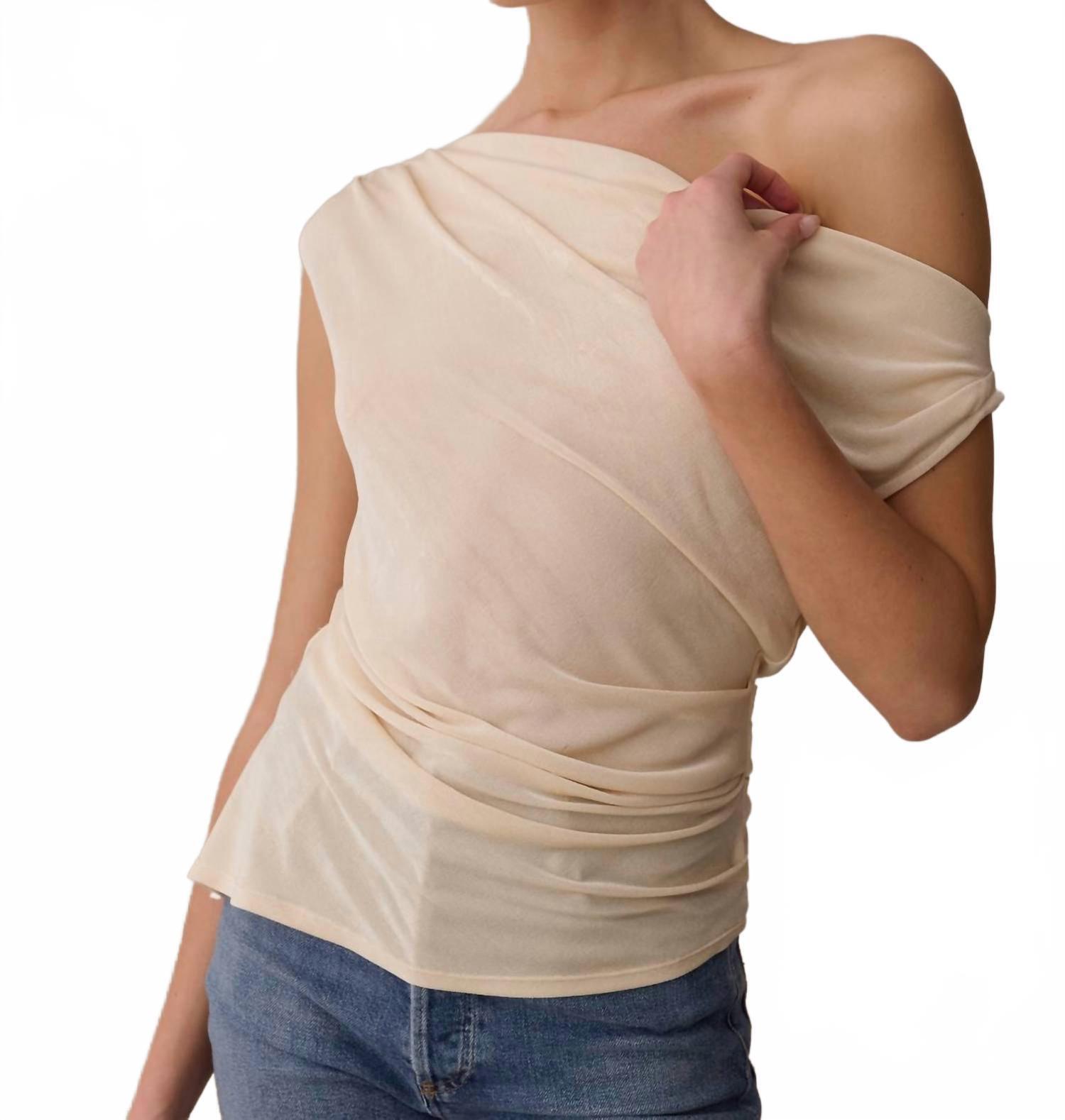 New Few Moda Myrine Top In Champagne — image 2 of 5